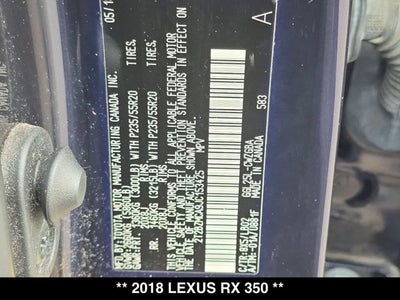 2018 Lexus RX 350 F Sport RX 350