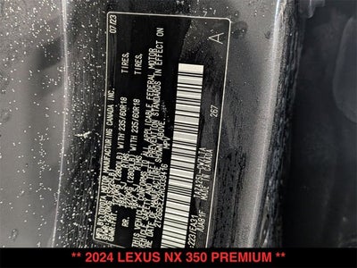 2024 Lexus NX 350 NX 350 Premium
