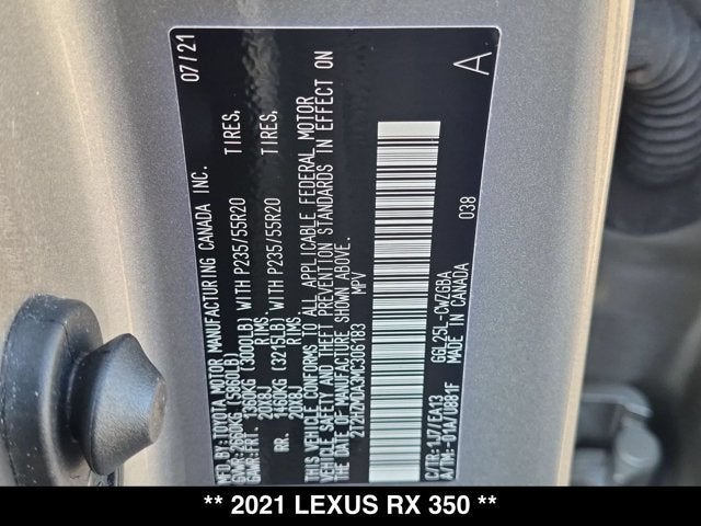 2021 Lexus RX 350 RX 350