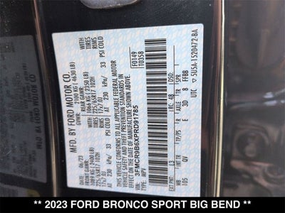 2023 Ford Bronco Sport Big Bend