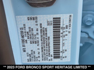 2023 Ford Bronco Sport Heritage Limited