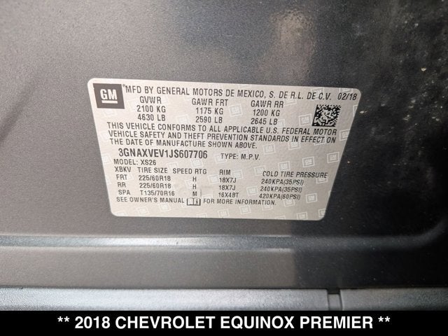 2018 Chevrolet Equinox Premier