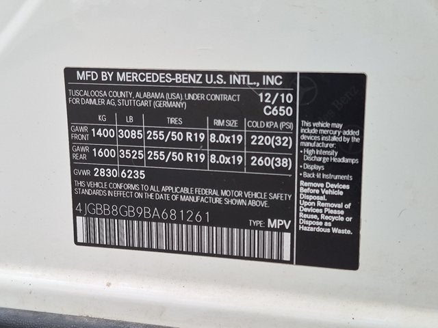 2011 Mercedes-Benz ML 350 ML 350