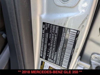 2018 Mercedes-Benz GLE 350 GLE 350
