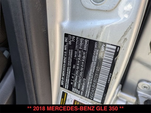 2018 Mercedes-Benz GLE 350 GLE 350