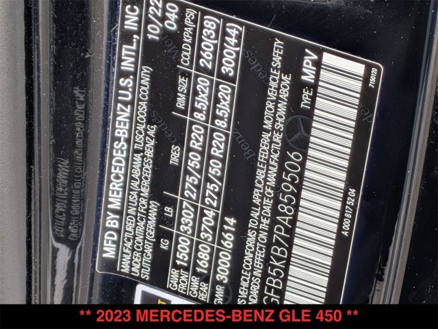2023 Mercedes-Benz GLE 450 GLE 450