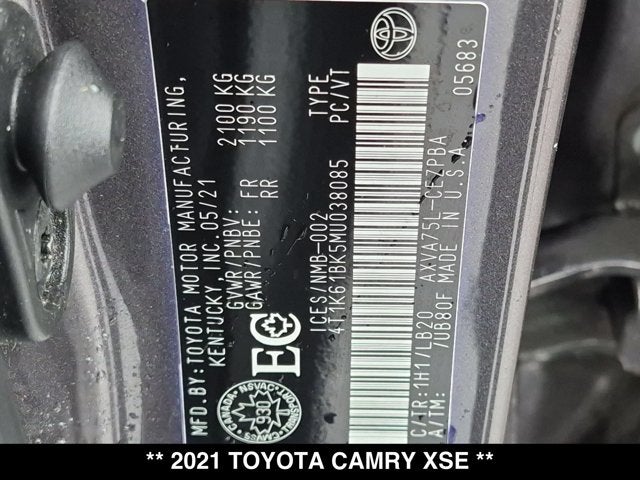 2021 Toyota Camry XSE