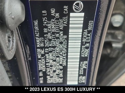 2023 Lexus ES 300h ES 300h Luxury