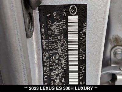 2023 Lexus ES 300h ES 300h Luxury