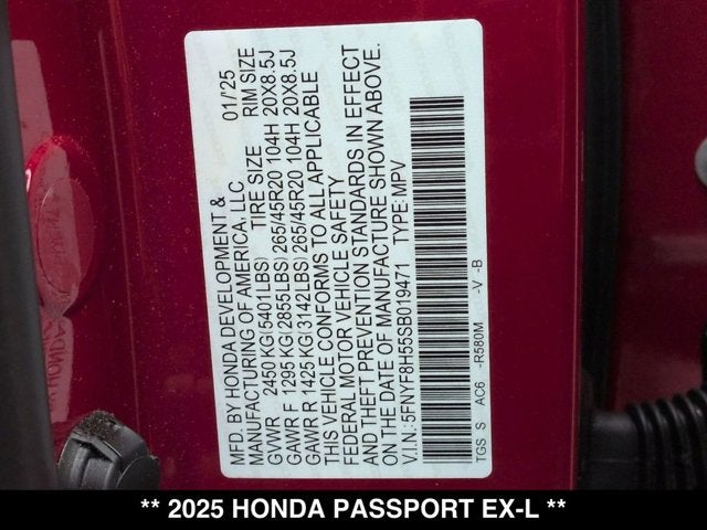 2025 Honda Passport EX-L