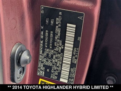 2014 Toyota Highlander Hybrid Limited