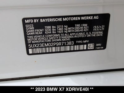2023 BMW X7 xDrive40i