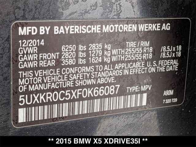 2015 BMW X5 xDrive35i