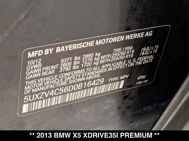 2013 BMW X5 xDrive35i Premium