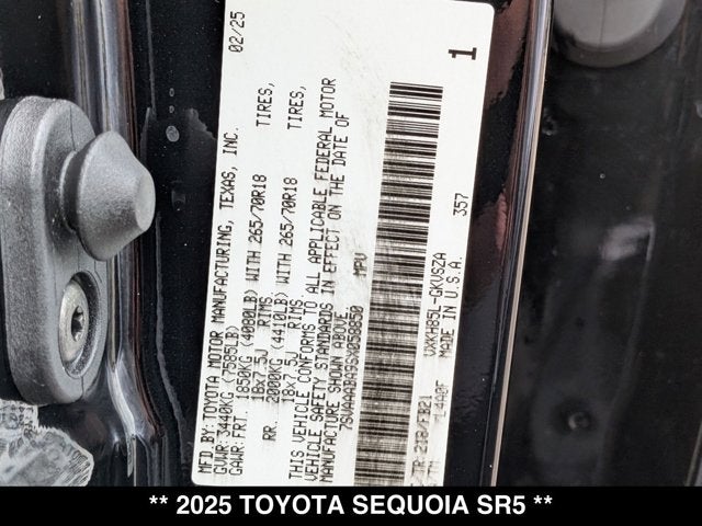 2025 Toyota Sequoia SR5