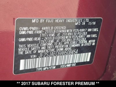2017 Subaru Forester Premium