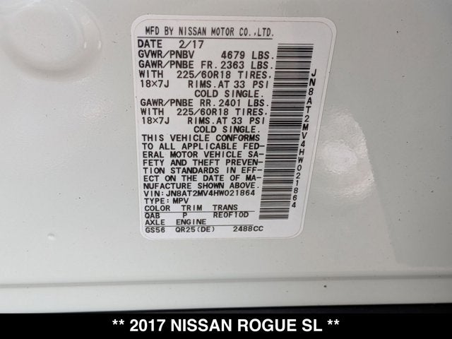 2017 Nissan Rogue SL