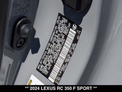 2024 Lexus RC 350 RC 350 F SPORT