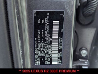 2025 Lexus RZ 300e 300e Premium