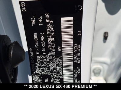 2020 Lexus GX 460 GX 460 Premium