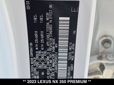 2023 Lexus NX 350 NX 350 Premium
