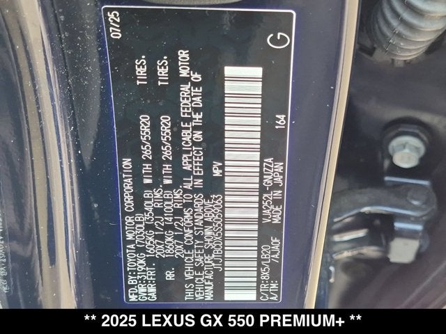 2025 Lexus GX 550 GX 550 Premium+