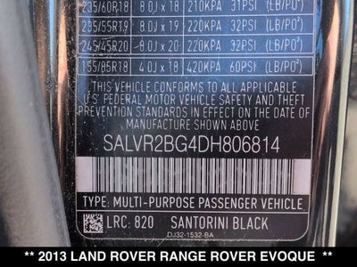 2013 Land Rover Range Rover Evoque Pure Premium