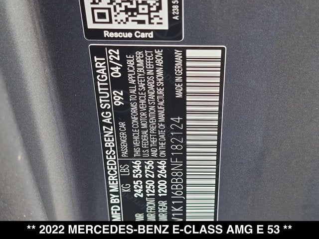 2022 Mercedes-Benz AMG® E 53 AMG® E 53