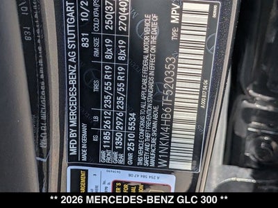 2026 Mercedes-Benz GLC 300 GLC 300