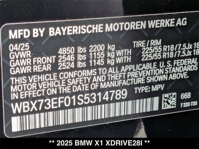 2025 BMW X1 xDrive28i