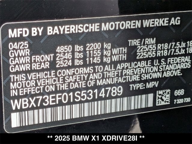 2025 BMW X1 xDrive28i