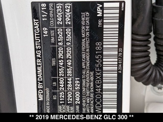 2019 Mercedes-Benz GLC 300 GLC 300