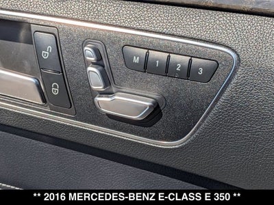2016 Mercedes-Benz E 350 E 350