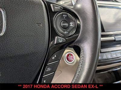 2017 Honda Accord EX-L w/Navigation and Honda Sensing