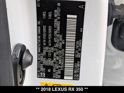 2018 Lexus RX 350
