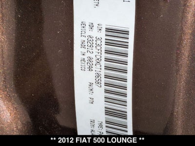 2012 FIAT 500 Gucci