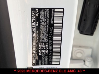 2025 Mercedes-Benz GLC GLC 43 AMG® 4MATIC®