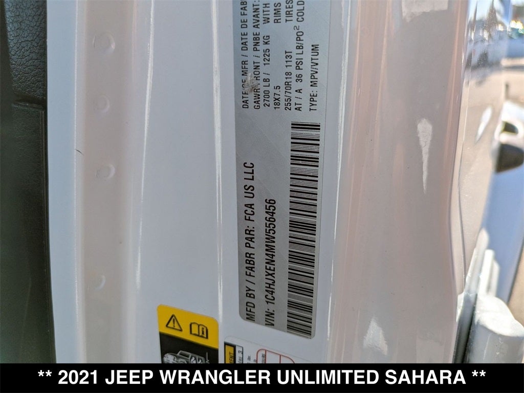 2021 Jeep Wrangler Unlimited Sahara