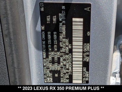 2023 Lexus RX 350 Premium Plus