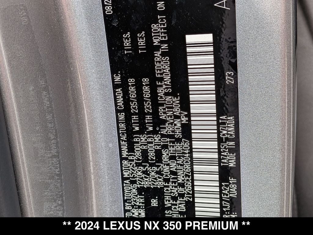 2024 Lexus NX 350 Premium