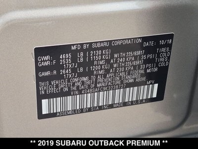 2019 Subaru Outback 2.5i Premium