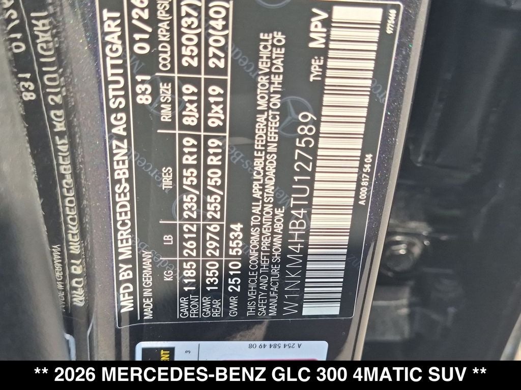 2026 Mercedes-Benz GLC GLC 300 4MATIC®