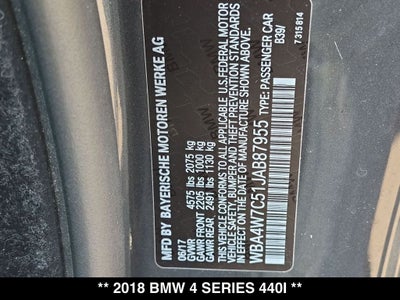 2018 BMW 4 Series 440i