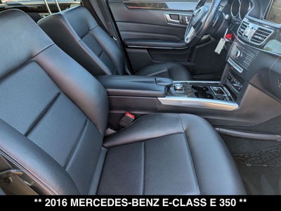 2016 Mercedes-Benz E-Class E 350 4MATIC®